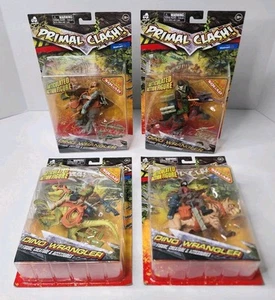 Figura Lanard Primal Clash Dino Wrangler - Juego de 4 - Exclusivo de Walmart - Nuevo - Imagen 1 de 9