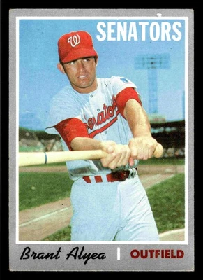 1970 Topps Brant Alyea #303 - Washington Senators - Image 1 of 2