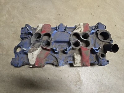 Original 1957-1961 Chevy Corvette 2X4 Intake Manifold 3739653 Chevrolet SBC - Image 1 of 4