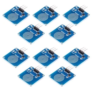 10pcs 1 Channel TTP223B Sensor Module Capacitive Single Way Switch DIY Kit 3-5 V - Picture 1 of 12