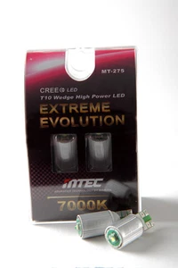 Genuine MTEC 7000K T10 194 168 12961 2825 W5W CREE LED Bulbs - Picture 1 of 1
