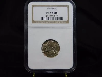 1944-D Jefferson Nickel - NGC MS67 5FS - Image 1 of 4