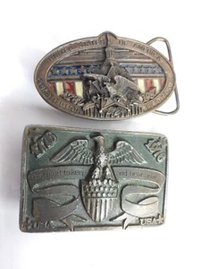 Right To Keep And Bear Arms 1776 Belt Buckle USA New York Studios Constitution - Picture 1 of 7