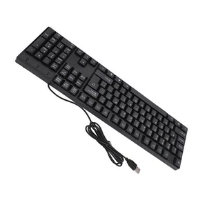 K1800 Minority Language Keyboard 104 Keys 4.9ft Cable Ergonomic Design USB W VIS - Picture 1 of 24