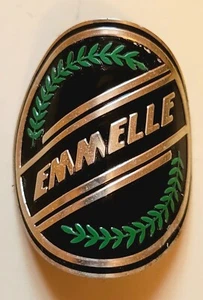 Emmelle Bicycle Head Badge Cycling Brass  Free Shipping - Picture 1 of 4