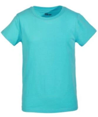 Epic Threads Solid Basic Tee Girls Aquarius Blue Short Sleeve  NWT - Image 1 of 4