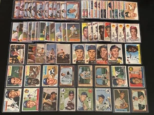 (76) 1952-1956 Topps/Bowman BB HOFers Lot, Berra Mathews Snider Ford *SEWALL-SD* - Bild 1 von 9