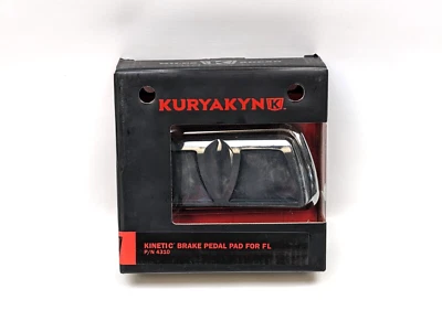 Pastilla de pedal de freno cinética cromada Kuryakyn 4310 para Harley-Davidson Touring Softail Foto 1 de 3