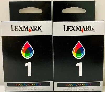 New Genuine Lexmark 1 2PK Ink Cartridges Box X Series X2350  Z Series Z730 - Image 1 of 2