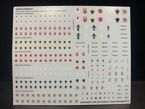 Hoja de transferencia de Warhammer 40k Sisters of Battle Adepta Sororitas - Imagen 1 de 1