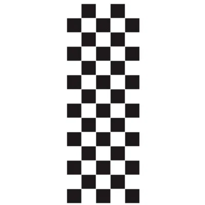 Pegatina de coche de carreras a cuadros gráficos a rayas capó techo maletero calcomanía envoltura vinílica decoración Foto 1 de 4