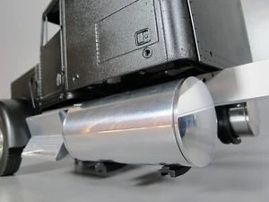 Pair 4 inch Fuel Gas Tanks + J Mount Tamiya RC 1/14 Grand King Hauler Globeliner - Picture 1 of 14