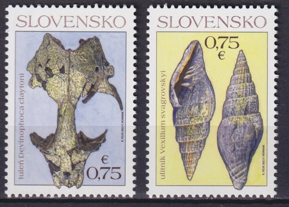 Slovakia 2022 Fossils, Nature Protection MNH** - Image 1 of 1