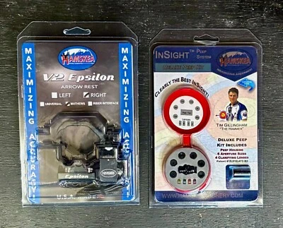 Hamskea V2 Epsilon Arrow Rest Mathews Mount RH Insight Peep Combo Kit New - Image 1 of 2