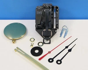 TAKANE Quartz Battery Clock Movement LONG 1 1/4" Shaft Small Pendulum SPADE HAND - Picture 1 of 1