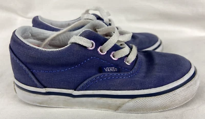 Vans Zapatos Clásicos Niños Pequeños Tenis Azul Marino con Lengüeta Rosa EU 22.5 US 6.5 Foto 1 de 4