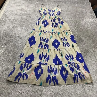 Aqua By Bloomingdale's Maxi Long Dress Womens XS Multi Pattered Spaghetti V-Neck - Image 1 of 4