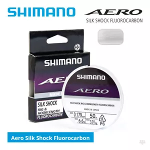 Shimano Aero Silk Shock Rig & Hooklength Fluorocarbon - Pole Coarse Fishing Line - Picture 1 of 1