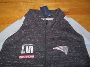 NEW ENGLAND PATRIOTS Super Bowl LIII Champions Zippered (4XL) Sweatshirt w/ Tags - Picture 1 of 9