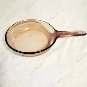 Vintage Corning Visions France Amber Skillet - Picture 1 of 4