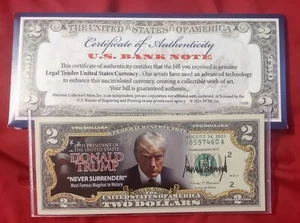 Donald Trump Collectors Item 2 Dollar Bill - Picture 1 of 6