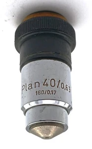 Carl Zeiss Microscope Planachromat Objective Plan 40x /0.63 160/0.17 RMS Thread! - Bild 1 von 4