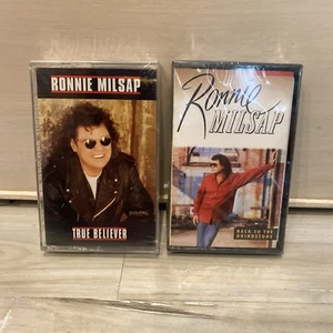 Ronnie Milsap 2 Cassette Brand New Lot True Believer & Back To The Grindstone - Picture 1 of 2