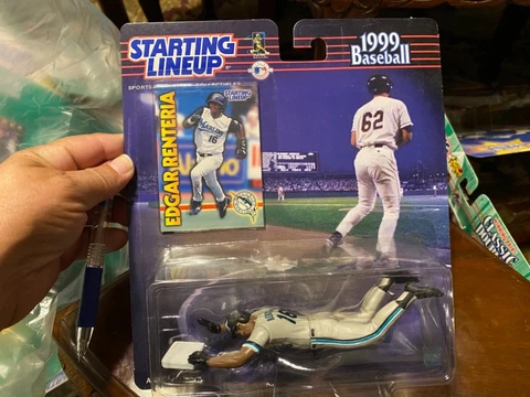 EDGAR RENTERIA FLORIDA MARLINS 1999 STARTING LINEUP Action Figure w/ Card NIP Cover