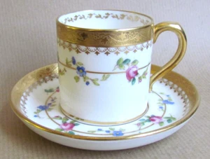MINTONS 9966Y KAFFEE / DEMITASSE TASSE UND UNTERTASSE UM 1915 (11667) - Bild 1 von 5