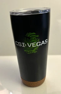 RARE CAST & CREW CSI Vegas Season 2 Brand X Cork Stainless Steel Tumbler TV Show - Picture 1 of 4