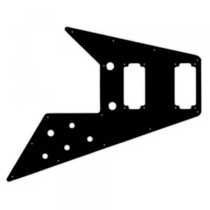 PICKGUARD PERSONALIZADO EE. UU. para GIBSON® ORIG COLLECTION 70 FLYING V® 3Ply PG NEGRO BWB - Imagen 1 de 1