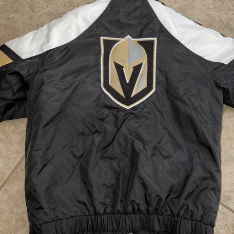 Vegas Golden Knights hockey Starter Jacket Snap Button Full Zip Cover