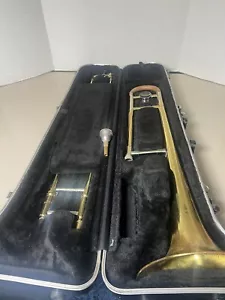 Anthem (A-2000) Student Trombone W/Black Hard Case For Parts Or Repair Only - Picture 1 of 24