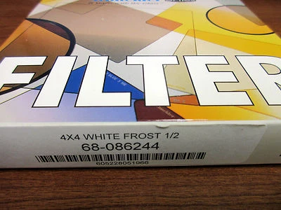 New Schneider 4x4" White Frost 1/2 Diffusion Glass Filter #68-086244 - Image 1 of 4