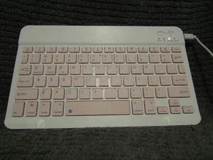 Ultra-Slim Wireless Bluetooth Keyboard: Compatible with iPhone iPads, and Tablet - Picture 1 of 5