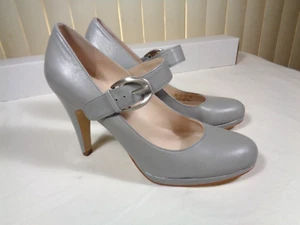 Franco Sarto Shoes leather Pumps Stilettos -w- strap and buckle women's Size 8m - Picture 1 of 22