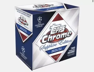 2021-22 Topps Cromato UEFA Champions League Zaffiro Edition Scatola Sigillata - Foto 1 di 1