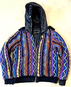 De Colección Coogi Australia Suéter Burbuja Chaqueta Mujer Capucha Cremallera Bolsillos Grande - Imagen 1 de 16