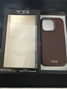 Tumi leather Apple Iphone 14 Pro case - Photo 1 sur 1