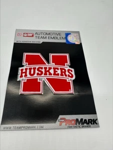 ProMark 3D NCAA Nebraska Cornhuskers Emblem Sticker Decal Aluminum 3-3/8" 2-5/8" - Picture 1 of 1