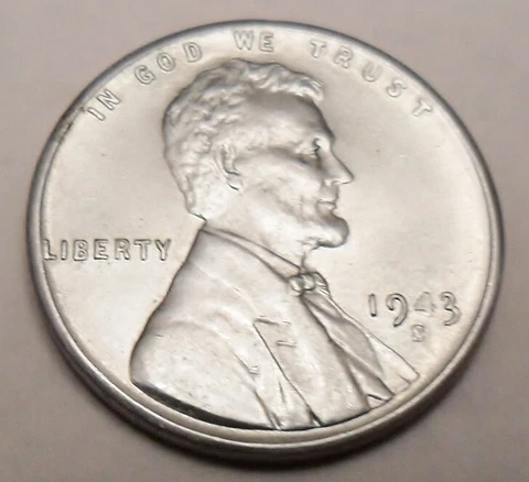 1943 S Lincoln Steel Wheat Cent / Penny *FINE OR BETTER*  FREE SHIPPING Cover