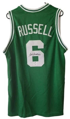 Bill Russell Autograph Boston Celtics Basketball Jersey JSA COA  - Image 1 of 4