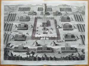 Israel Judentum Lager Israeliten 2 Drucke - großer Stich Bibel Calmet - 1725 - Bild 1 von 2
