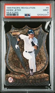 1999 Pacific Revolution MLB Icons 6 Derek Jeter MLB Icons PSA 9 RARE - Picture 1 of 2