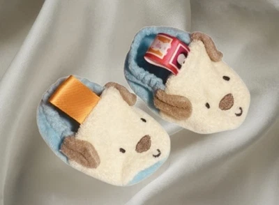 Taggies Boy-Girl Crib Shoes Size 3m Multi Color Puppy Dog Face (ships in box)  - Image 1 of 3