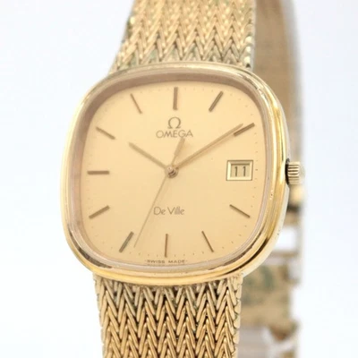 Vintage 80's [Exc+5] OMEGA De Ville Ref.396.0983.1 Gold Qz Men's From JAPAN Y786 - Image 1 of 4