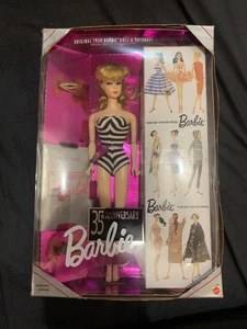 New 1959 Blonde Barbie Doll 35th Anniversary Special Edition #11590 REPRODUCTION - Picture 1 of 3