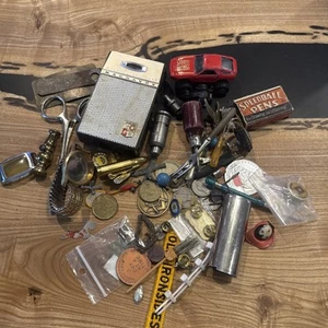 Vintage Junk Drawer Group Lot Estate Mix Trinkets Collectibles Random Assorted - Picture 1 of 13