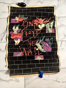 Vintage Pink Floyd The Wall Black Light Poster 1994 #1652 Screaming Heads - Picture 1 of 10