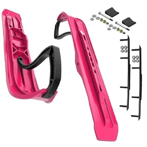 Slydog Command 6" Pink Skis w/4" Round Bar Complete Kit Yamaha T.S.S Pogo Stick - Picture 1 of 4